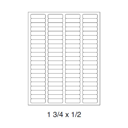 Sheet Labels 1.75