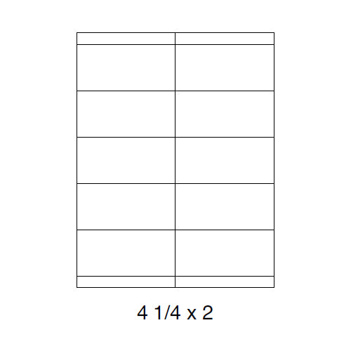 Sheet Laser Labels 4.25