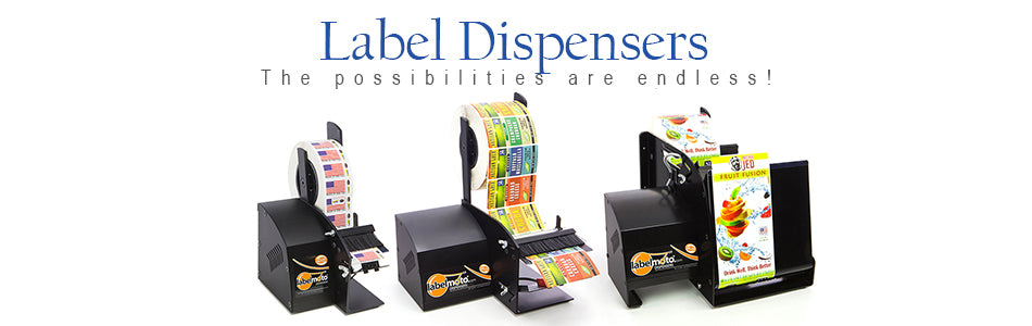 Electric Label Dispensers, Re-Winders and Applicators
