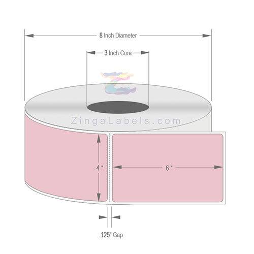 Pink Labels 4 x 6