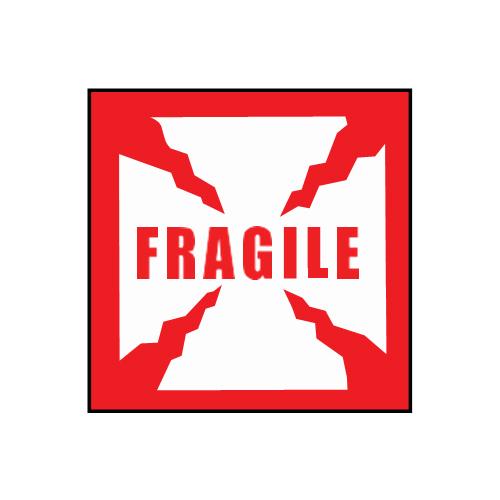 "Fragile" Sticker 4" x 4"