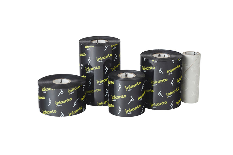 4.33" X 1968 FT (600M) Armor Inkanto AWR 8 Wax Ribbons (Inside Ink), 12 Pack/Box