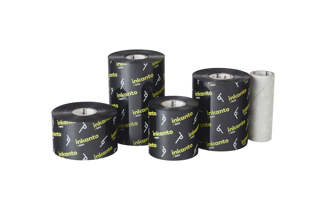 3.54" X 1476 FT (450M) Armor Inkanto AWR 8 Wax Ribbons (Outside Ink), 12 Pack/Box